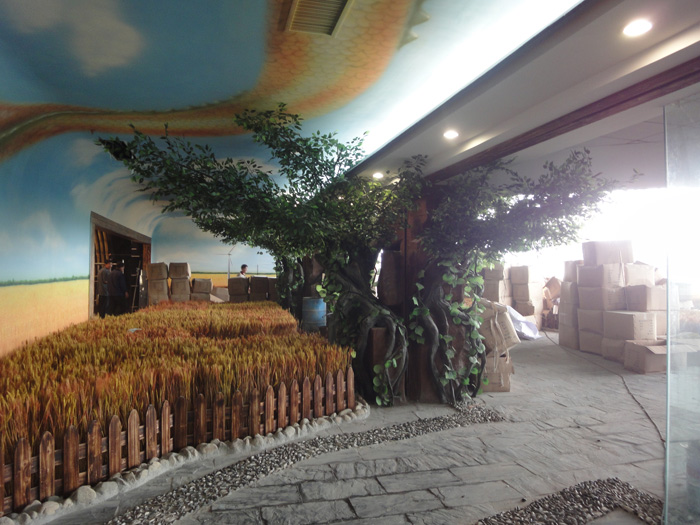 泰安啤酒廠假樹，假山